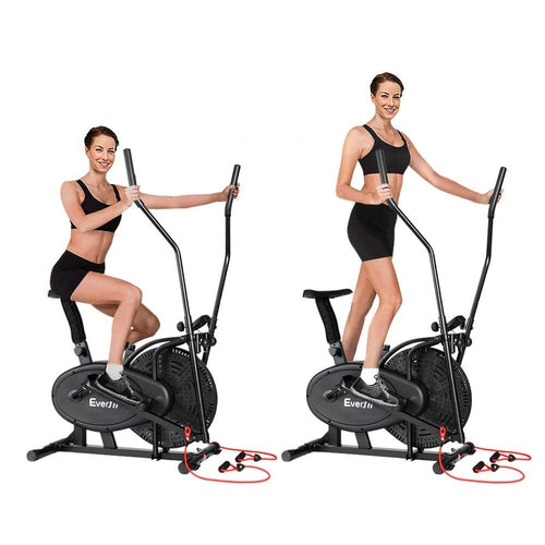 4-in-1 Exercise Bike & Elliptical - Complete Cardio System Gym Equipment Ruck2Rise EB-F-ELLI-03-4IN-BK-02