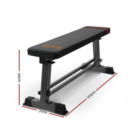 Flat Weight Bench 300kg - Heavy-Duty Strength Foundation Gym Equipment Ruck2Rise FIT-BENCH-FLAT-01