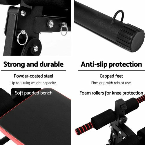 Adjustable Sit Up Bench - Progressive Core Training Gym Equipment Ruck2Rise FIT-J-SITUP-BENCH-C2-04