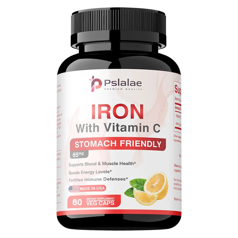 Iron Supplements - Help Maintain A Healthy Immune System and Brain Health, Boost Energy Levels and Fight Fatigue, Relieve Anemia 60 Capsules Ruck2Rise S301fd9685edb41d9a036db045855213dt