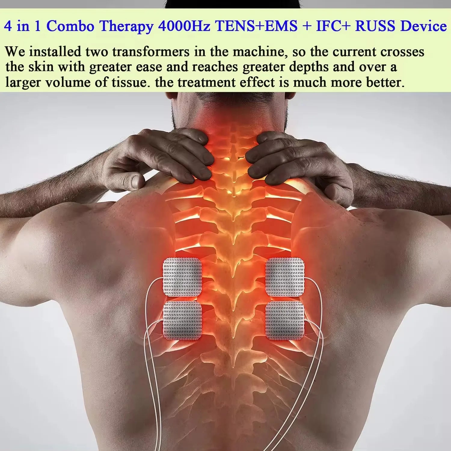 4-in-1 Electric Muscle Stimulator - Professional Recovery & Pain Relief Ruck2Rise S33c1db4e3e194d288186ae8b6d01cc37c
