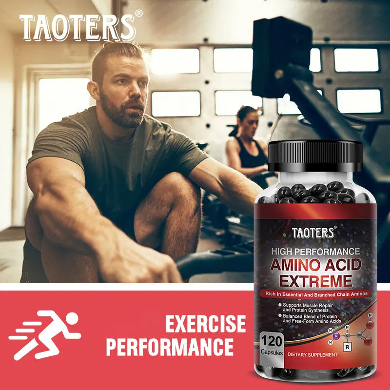 Advanced Bodybuilding Amino Acid Capsules- Helps Increase Strength, Endurance, Protein Synthesis, Build Muscle Mass, Abs, Energy Ruck2Rise S4f62b84bb50449f4aebf9a8d085a8f33I