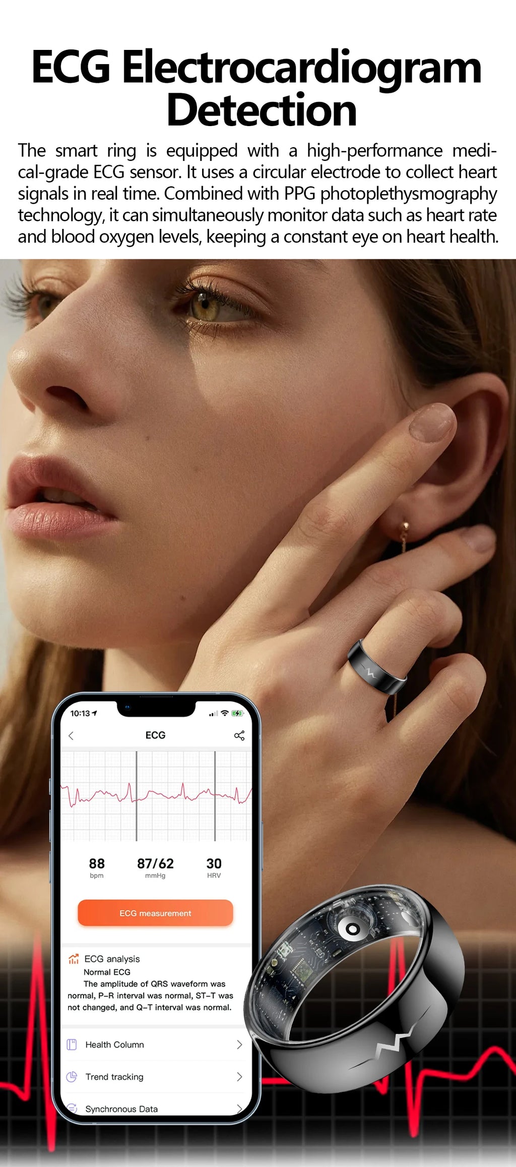 AI ECG Smart Ring - Advanced Health Monitoring You Can Wear Ruck2Rise S51713332fbfc47b1860d461defcf8a04k