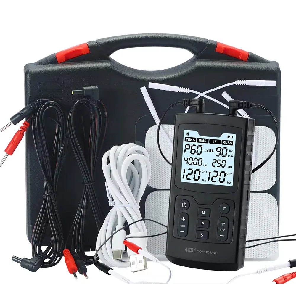4-in-1 Electric Muscle Stimulator - Professional Recovery & Pain Relief JRW-600 BK Ruck2Rise S604b04226c094c6797ff3379a786a21eu