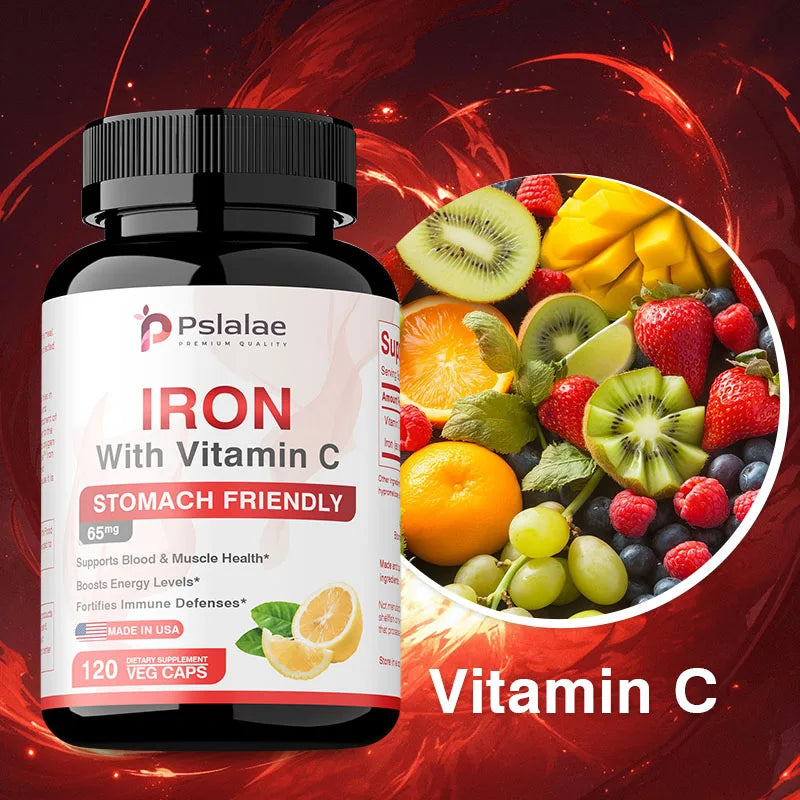 Iron Supplements - Help Maintain A Healthy Immune System and Brain Health, Boost Energy Levels and Fight Fatigue, Relieve Anemia Ruck2Rise S744446b0d26c4b638b1f687ee56f372e3