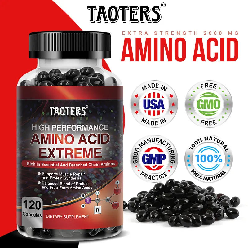 Advanced Bodybuilding Amino Acid Capsules- Helps Increase Strength, Endurance, Protein Synthesis, Build Muscle Mass, Abs, Energy Ruck2Rise S93ce38ac37224cbcb88e334d22b822f99