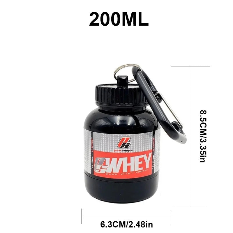 Portable Protein Container - Single-Serve Supplement Storage 200ML A Ruck2Rise S9d851bf81a6e4c16ae4753207eb544fcu