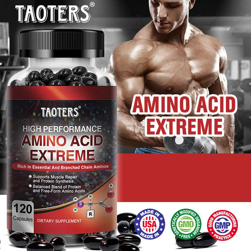 Advanced Bodybuilding Amino Acid Capsules- Helps Increase Strength, Endurance, Protein Synthesis, Build Muscle Mass, Abs, Energy Ruck2Rise Sb7127b06e74744dd9e9bd05c50bbc778y