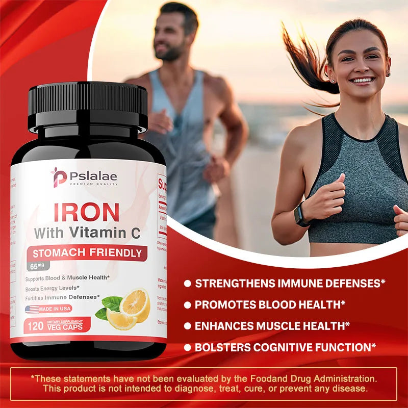 Iron Supplements - Help Maintain A Healthy Immune System and Brain Health, Boost Energy Levels and Fight Fatigue, Relieve Anemia Ruck2Rise Sc172595de4b041c5846ada8a5f3184bec