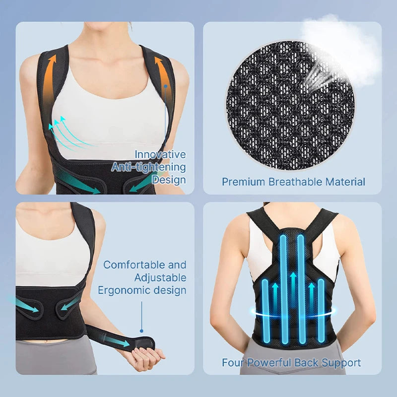 Posture Corrector Back Brace - Relieve Pain, Stand Taller Ruck2Rise Se267a2b1445742ed8327c168a4044e5eT