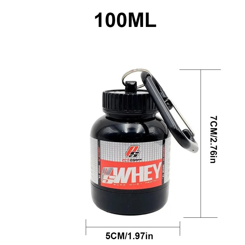 Portable Protein Container - Single-Serve Supplement Storage 100ML A Ruck2Rise Sffa13c156dfb45b7ad60f4c8ec31c35ed