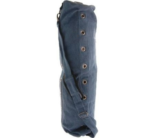 Hot Yoga Mat Bag - Double Compartment Denim Yoga Bag Ruck 2 Rise blue_denim_compartmentalbag