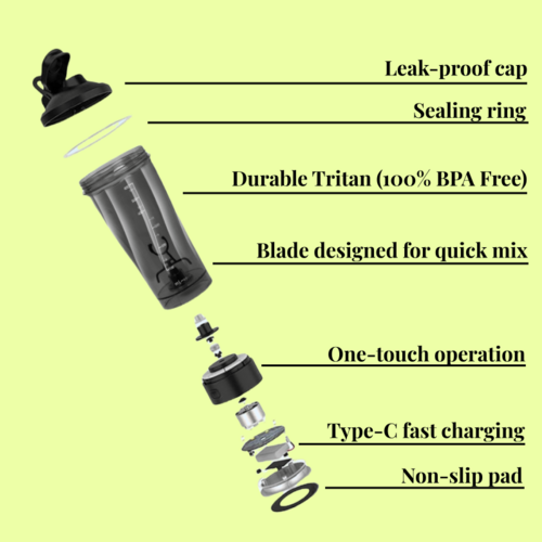 Electric Protein Shaker - Rechargeable Auto-Mix Bottle Ruck 2 Rise data_6365ff27-ae10-47f6-b639-139308154207