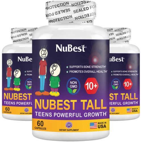 NuBest Tall 10+, Powerful Growth Support for Teens (60 Capsules) Vitamins Ruck2Rise nubesttall10-3pack_4baf4be5-d42e-4930-8ec9-5ee107f0f1eb