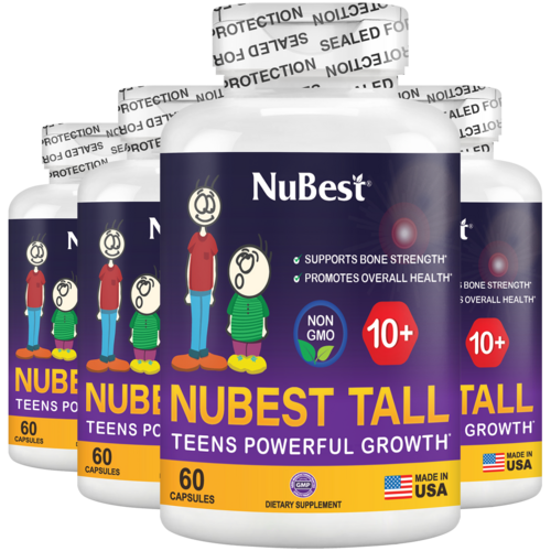 NuBest Tall 10+, Powerful Growth Support for Teens (60 Capsules) Vitamins Ruck2Rise nubesttall10-4pack_66c2fd33-6167-408c-a088-e0b5c7fc4cfa