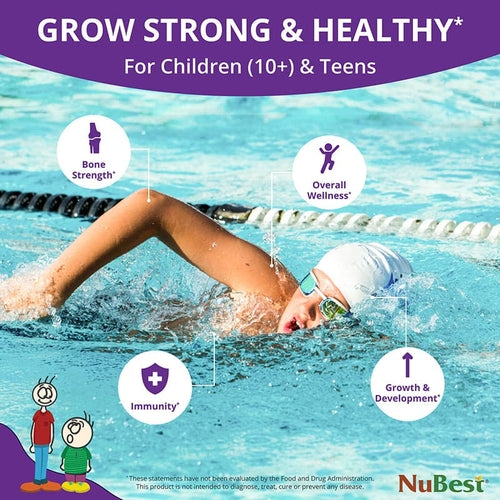 NuBest Tall 10+, Powerful Growth Support for Teens (60 Capsules) Vitamins Ruck2Rise nubesttall10-slide-02