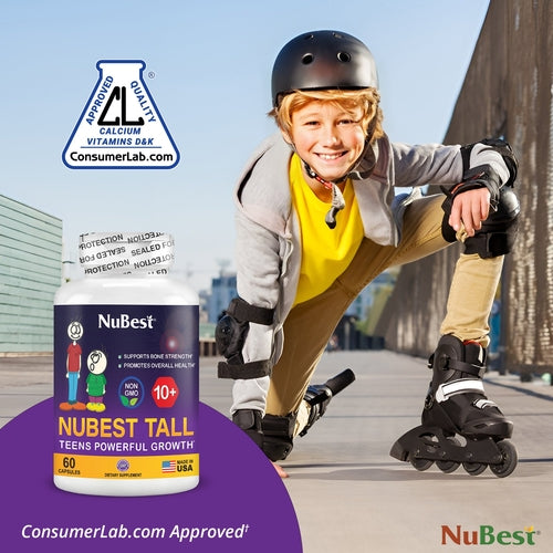 NuBest Tall 10+, Powerful Growth Support for Teens (60 Capsules) Vitamins Ruck2Rise nubesttall10-slide-04-01